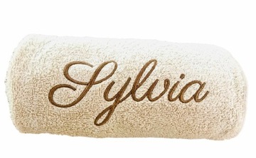 KĄPIELOWY RĘCZNIK 100X50 cotton HAFTOWANE IMIĘ NA PREZENT ŚWIETA URODZINY