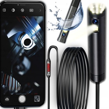 Sztywna kamera endoskopowa do telefonu komórkowego i komputera 3M LED 2xFHD