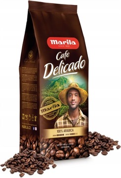 Oryginalna Kawa Ziarnista Marila Delicato 100% Arabica 1KG Czeska Palarnia