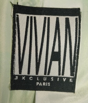 VIVIAN francuski żakiet marynarka seledynowy Exclusive Paris vintage