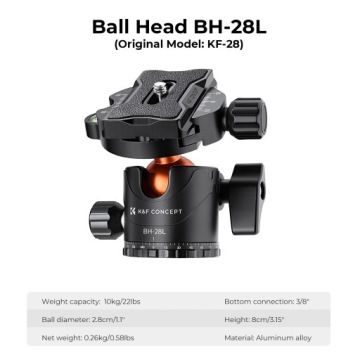 Штатив K&F Concept T254A7 с шаровой головкой BH-28L