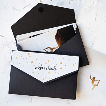 Folder pudełko teczka etui koperta na 40 zdjęć 15x23 z klapką Piękne Chwile