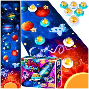 Gra Mata Curling Tor Nauka Planet Kosmos UFO Dla Dzieci Rodzinna Prezent
