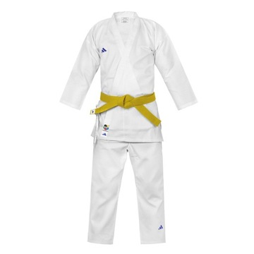 ДЕТСКОЕ КИМОНО ADIDAS KARATEGA, РЕГУЛИРУЕМАЯ ДЛИНА 160-170 СМ + БЕЛЫЙ ПОЯС