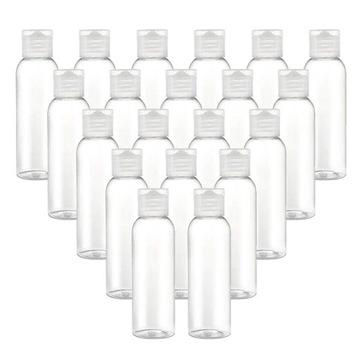 BUTELECZKI PLASTIKOWE POJEMNIK KOSMETYKI 100ML x50