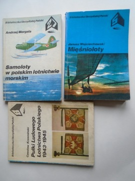 SAMOLOTY BOMBOWE II WOJNY + LOTNICTWO MORSKIE + WIROPŁATY + SZYBOWCE 6sztuk