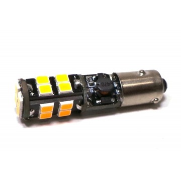 Светодиодная лампа BAW9S, HY21W 12V CANBUS оранжевая