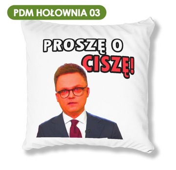 PODUSZKA BIAŁA PDM DONALD TUSK 05 IDEALNY PREZENT