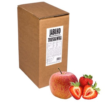 sok z jabłek i truskawek 100% jabłko truskawka NFC 5l