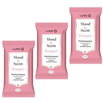 MOOD&SCENT chusteczki z płynem antybakteryjnym