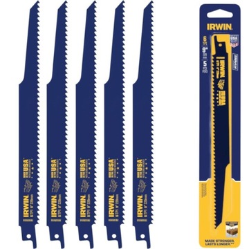 IRWIN Zestaw brzeszczotów do piły szablastej 10504158 229mm BIM 6TPI 5szt.