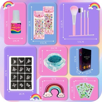 Блеск татуировки татуировки. Большие татуировки блеска DIY