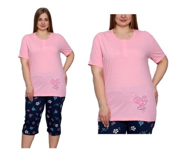 Piżama damska wygodna duży rozmiar L-4XL kolor 3XL