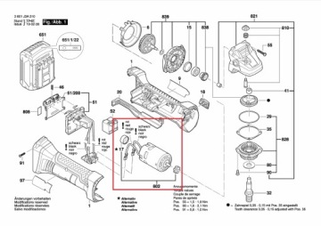 Мотор BOSCH ДЛЯ Шлифмашины GWS18 V-Li 18v 125