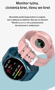 SMARTWATCH Zegarek DAMSKI Pogoda FB SMS Relaks