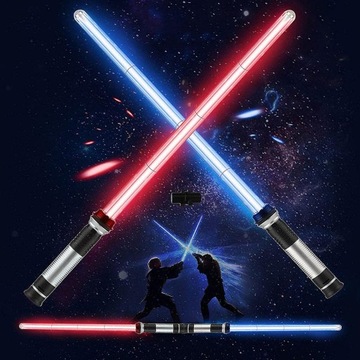 2 SZTUK MIECZ LASEROWY, Z OŚWIETLENIEM I DŹWIĘKIEM