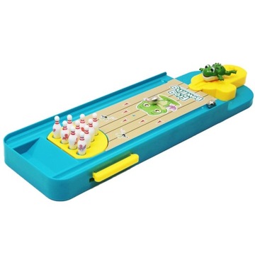 Настольная игра в боулинг с мультяшной лягушкой