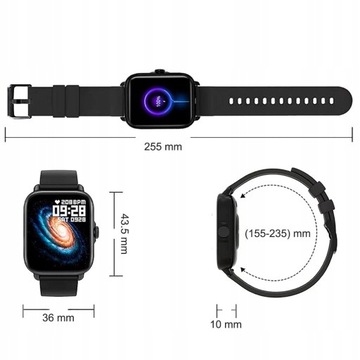 WIELOFUNKCYJNY SMARTWATCH MĘSKI MILITARNY ROZMOWY