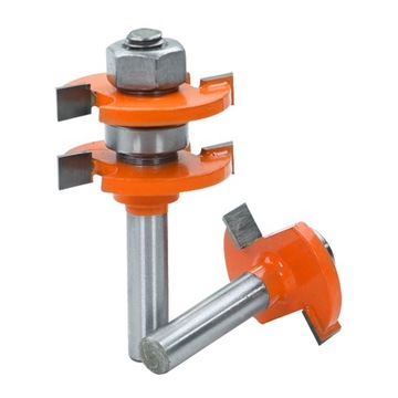 НАБОР ФРЕЗЕРНЫХ МАСЕЛ ДЛЯ ШПОНОЧНЫХ СОЕДИНЕНИЙ С ПОДШИПНИКОМ ДЛЯ ДЕРЕВА 8 ММ 6,35 ММ