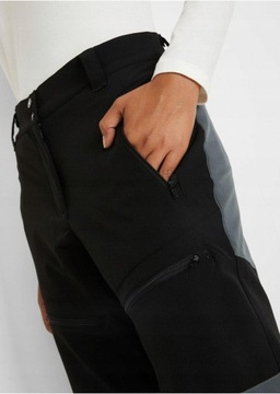 Bonprix SPORTOWE SPODNIE SOFTSHELL ldo 52