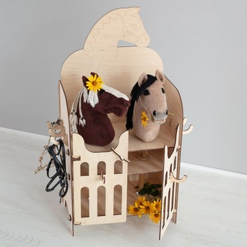 Деревянная подставка для двух лошадей Hobby Horse.