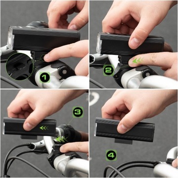 ПЕРЕДНИЙ ВЕЛОСИПЕДНЫЙ ФОН 5xLED + ЗАДНЕЕ ОСВЕЩЕНИЕ USBC VAYOX