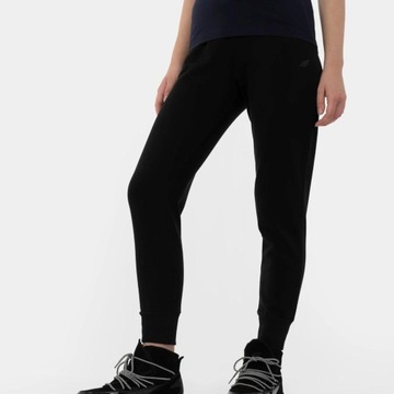 spodnie damskie joggery dresowe bawełniane 4f dresy sportowe wygodne r. s p