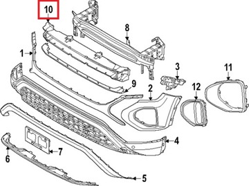 ABSORBER ZDERZAKA PRZÓD OE VW ATLAS / ATLAS CROSS SPORT 2024-