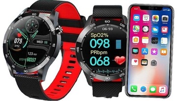 SMARTWATCH zegarek SMARTBAND inteligentna bransoleta AMOLED SMS