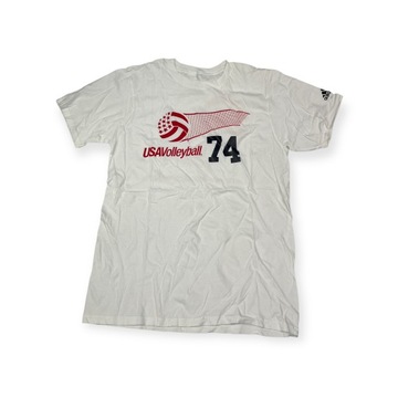 Koszulka męska biała ADIDAS VOLLEYBALL USA M 74