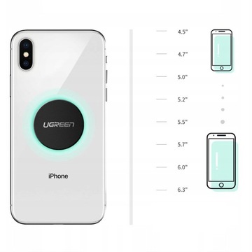 UGREEN МЕТАЛЛИЧЕСКИЕ ПЛАСТИНЫ ДЛЯ АВТОМОБИЛЬНЫХ МАГНИТНЫХ ДЕРЖАТЕЛЕЙ 4 ШТ.