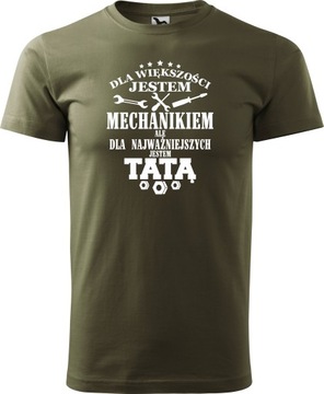Koszulka dla Mechanik Taty Prezent Urodziny Święta