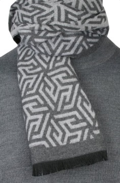 Мужской шарф Alties — Popiel, узор «лабиринт»