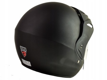 Kask Otwarty na Skuter Daszek Czarny Mat TORQ M