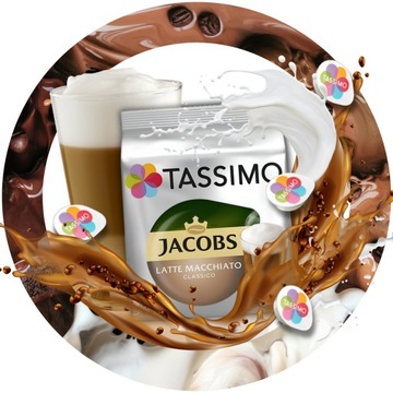 Tassimo Latte Macchiato Classico капсулы 16 штук, 8 порций кофе