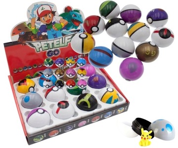 POKEMON 12 SZT POKEBALL + 12 SZT FIGUREK