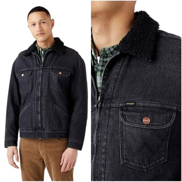 WRANGLER ANTI FIT SHERPA MĘSKA KURTKA JEANSOWA 2XL