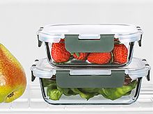 НАБОР ИЗ 10 СТЕКЛЯННЫХ КОНТЕЙНЕРОВ ДЛЯ ПИЩЕВЫХ ГЕРМЕТИЧНЫХ СТЕКЛЯННЫХ ЛАНЧБОКСОВ 10 шт.