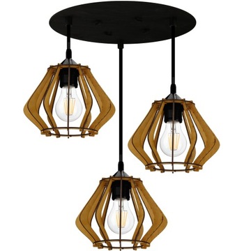 LAMPA WISZĄCA SUFITOWA ŻYRANDOL 3 BRYLANT loft