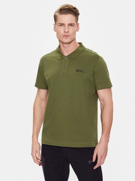 JACK WOLFSKIN Polo Essential 1809301 Zielony Regular Fit