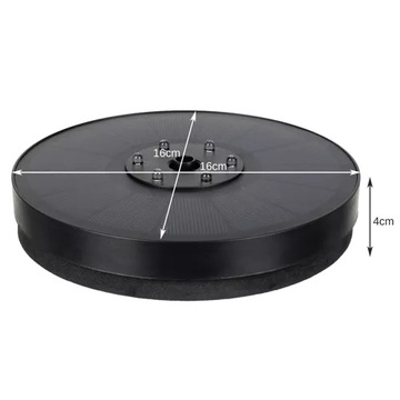 Солнечный фонтан, насос для пруда, садовый плавающий светодиод, 2 режима