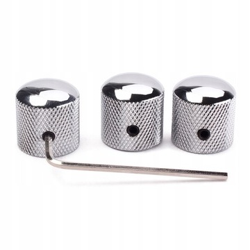 Pokrętła mosiężne Dome Control 3 szt