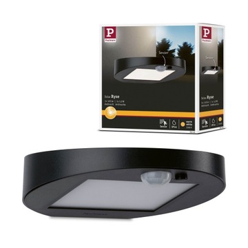 LAMPA LED SOLARNIA antracyt z Czujnikiem Ruchu Zmierzchu PL94246