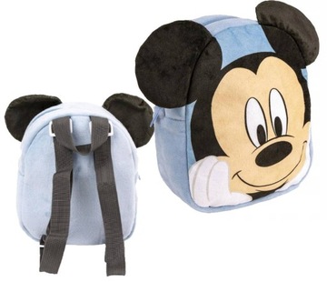 Plecak plecaczek do przedszkola Myszka Miki Mickey Disney Pluszowy z Uszami