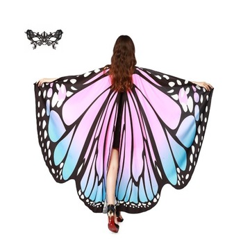 Женская накидка с крыльями бабочки, костюм для косплея, накидка из нержавеющей стали