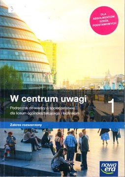 W CENTRUM UWAGI 1 podręcznik ROZSZERZONY po SP u3