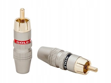 2 шт. РАЗЪЕМ RCA CINCH ПРОФЕССИОНАЛЬНЫЙ ПОЗОЛОЧЕННЫЙ