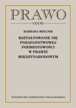 KSZTAŁTOWANIE SIĘ POZAPAŃSTWOWEJ PODMIOTOWOŚCI