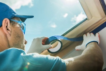 TAŚMA MALARSKA MASKUJĄCA PAPIEROWA NIEBIESKA UV 25mm/50m