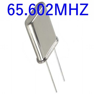 Oscylator rezonator kwarcowy 65.602MHZ HC-49U 1zt